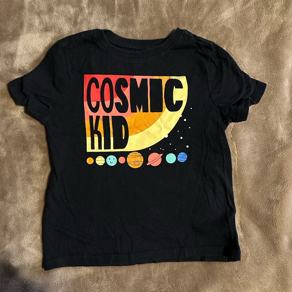 Old Navy Cosmic Kid Black T-Shirt